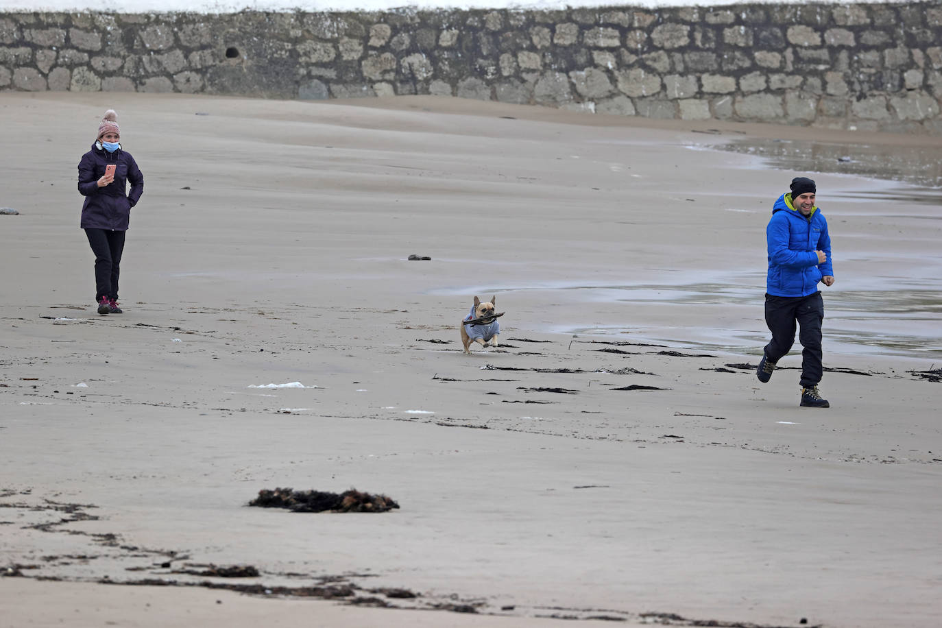 Fotos: Imágenes del temporal marítimo en Comillas y Oyambre