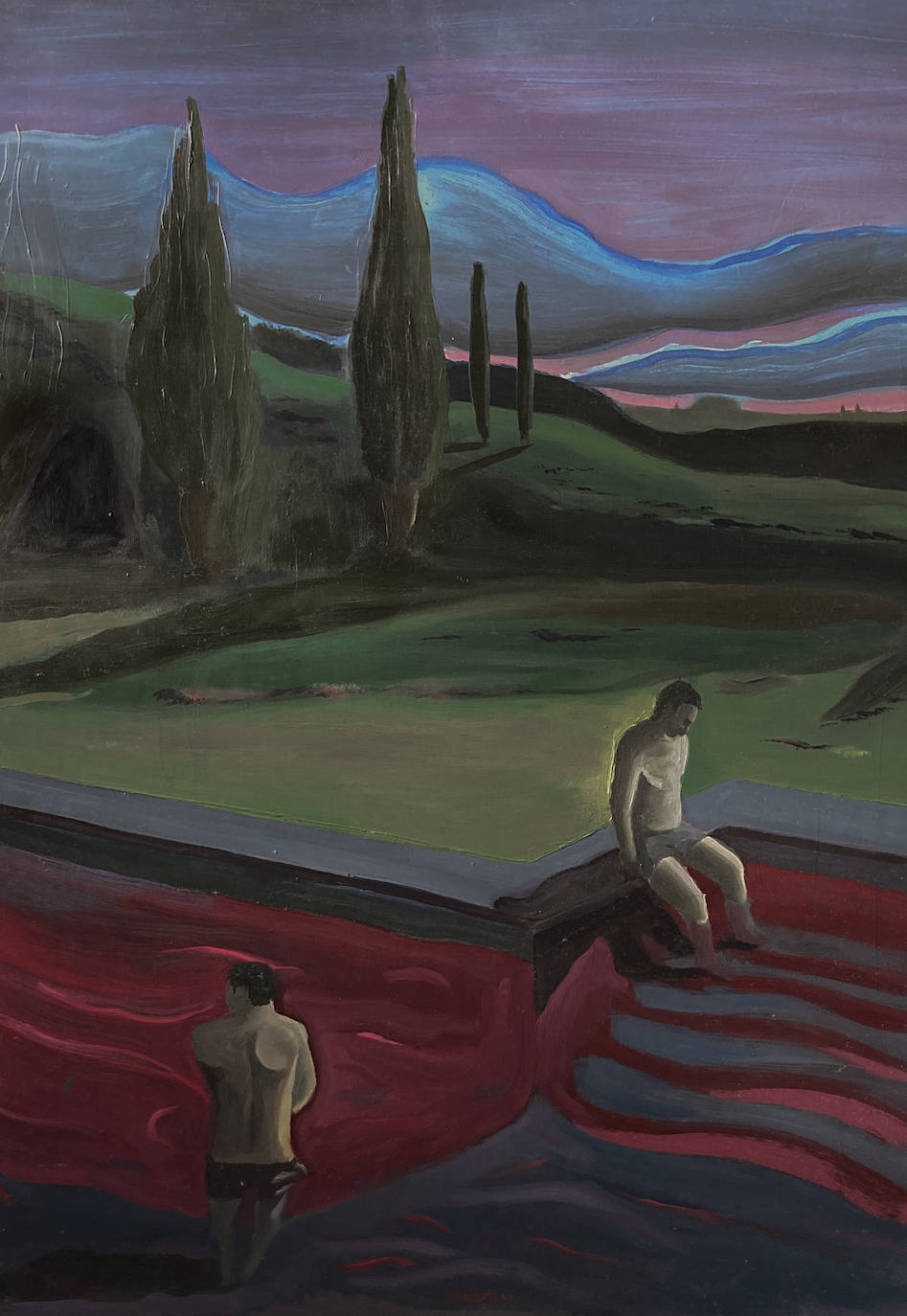 Uno de los óleos del joven artista, hijo del pintor José Luis Mazarío.