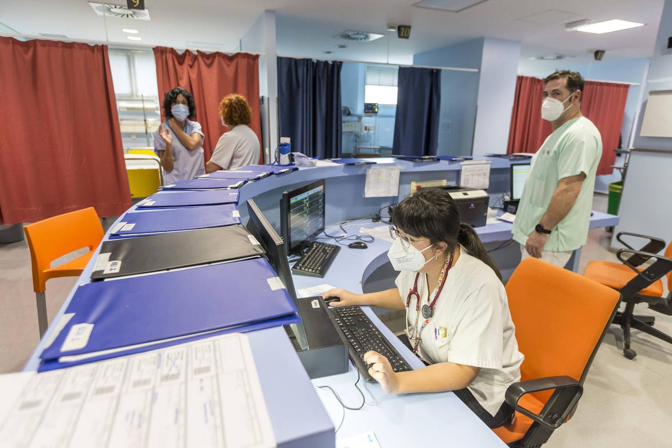 Los profesionales del hospital, en acción