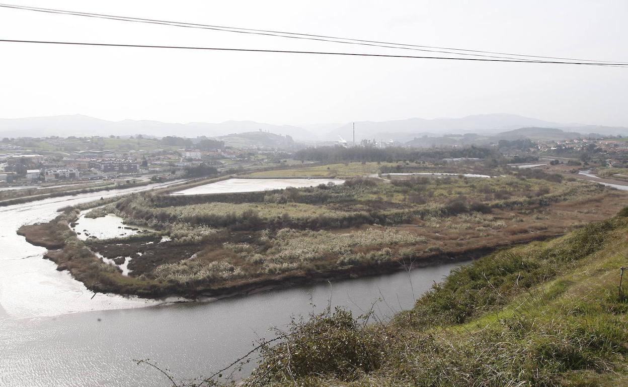 La isla Monti, una de las ubicaciones que ha planteado el Ministerio para la depuradora de Vuelta Ostrera. 