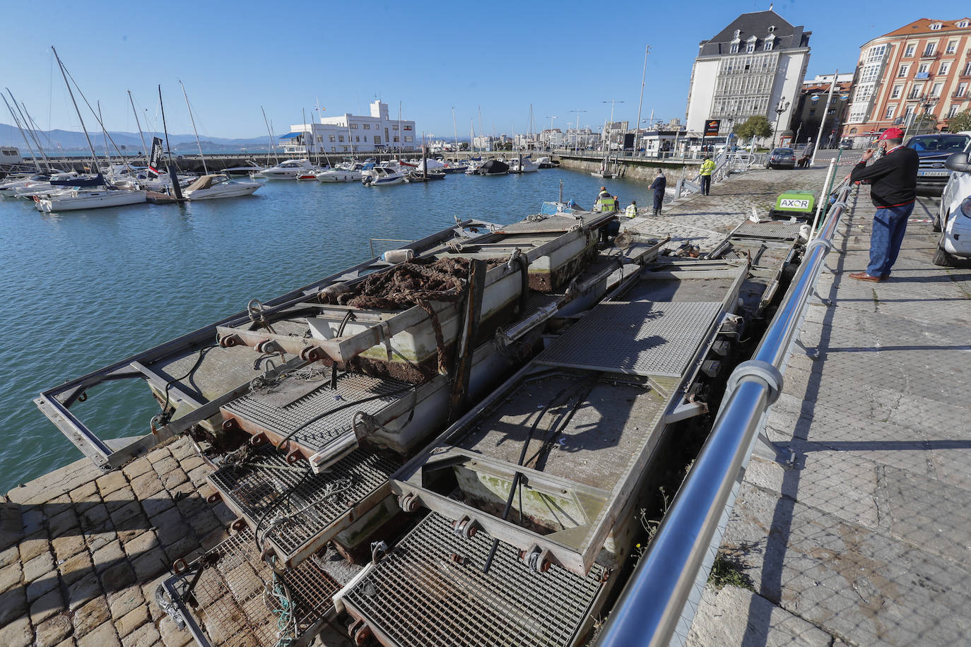 Fotos: Avanzan los pantalanes