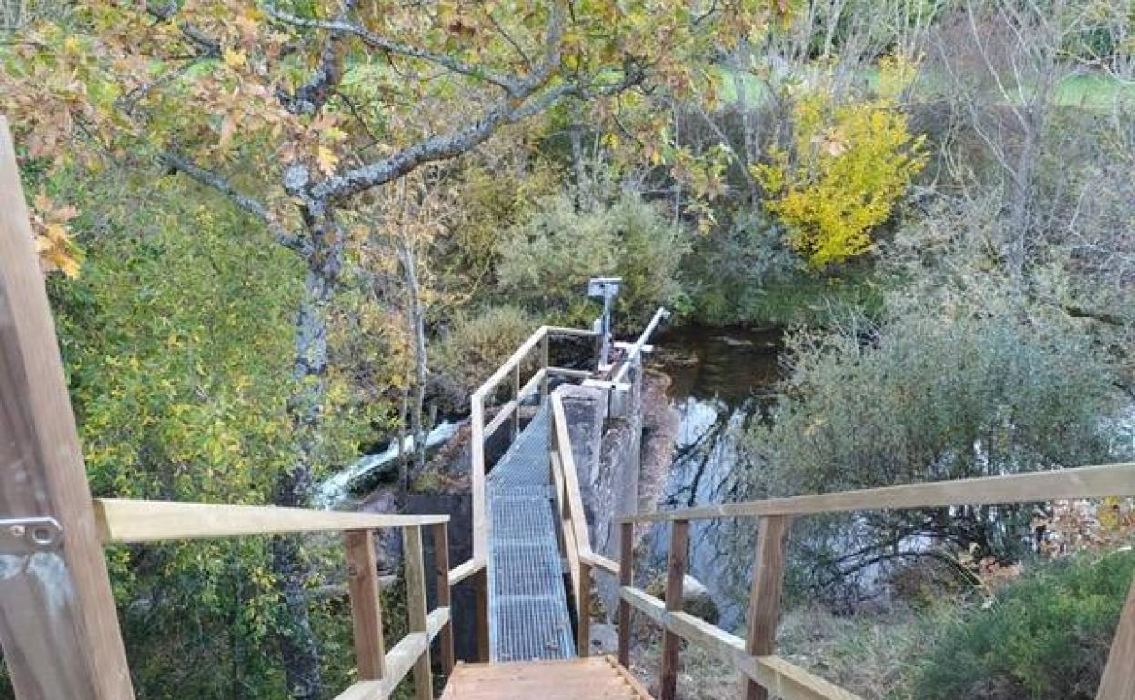 Río Híjar en Entrambasaguas, donde se han instalado cuatro sensores.