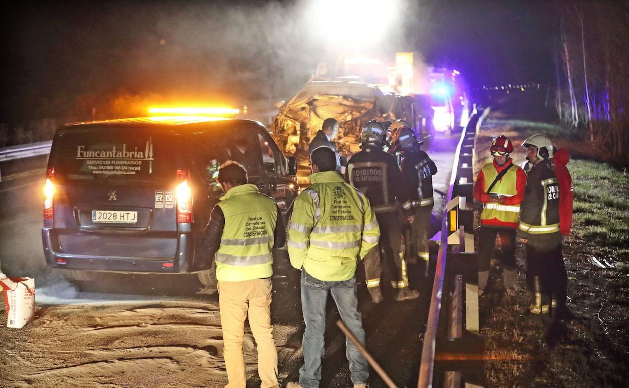 Accidente en enero de 2018 en Caviedes y que dejó un balance de tres muertos.