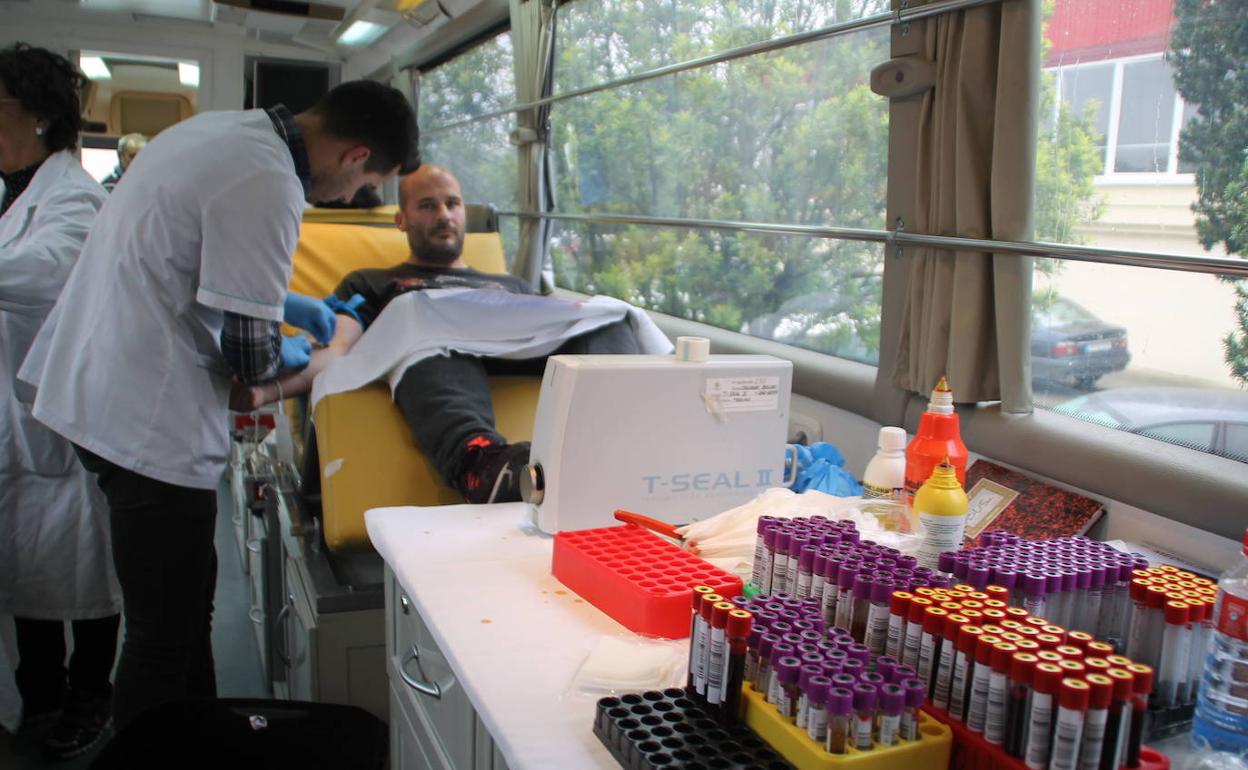 Imagen de archivo de una campaña de donación