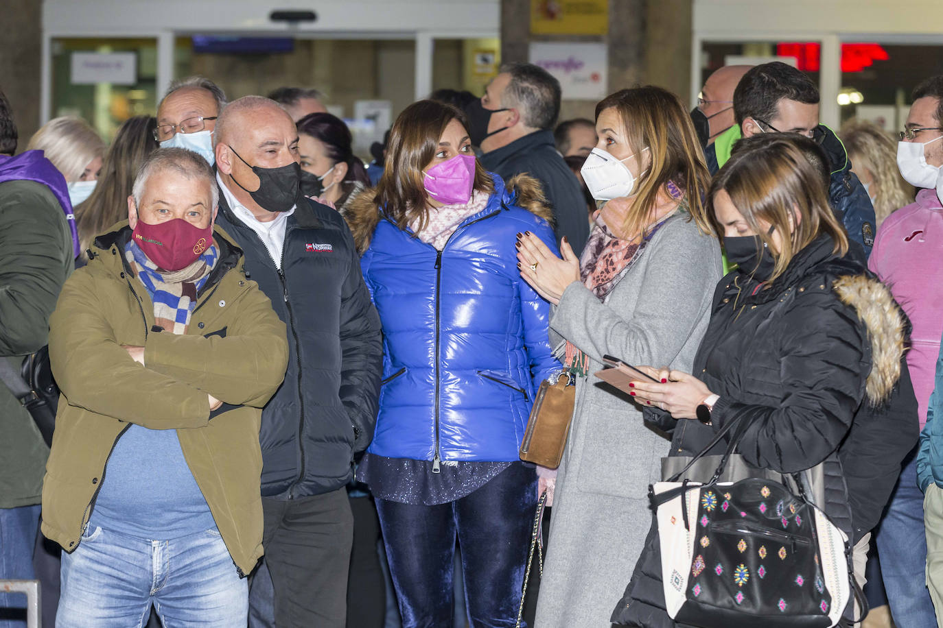Algunos miembros del PRC, en la manifestación de este jueves.