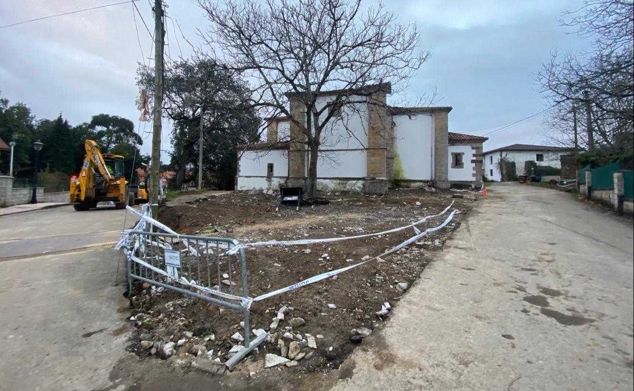 Las obras en el entorno del templo comenzaron a ejecutarse hace unos días 