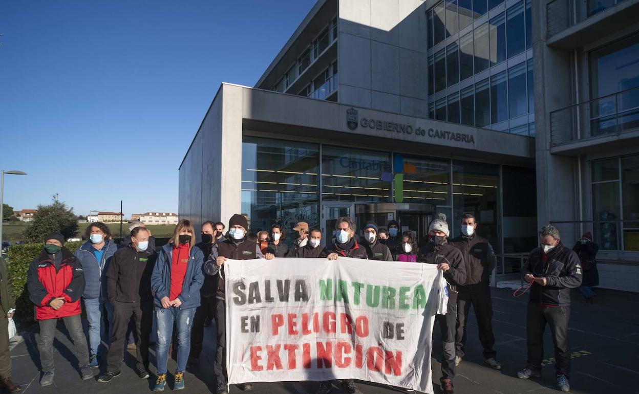 Movilización reciente de los trabajadores de los centros.