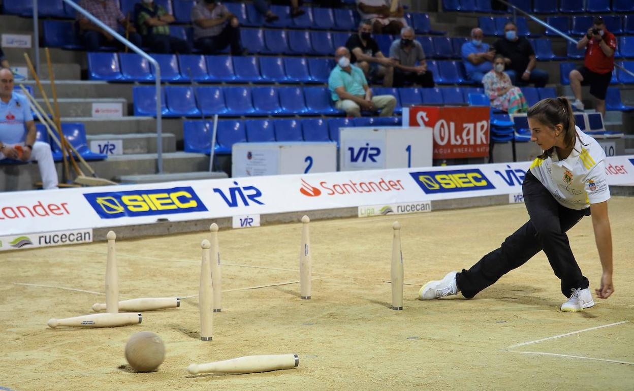 Una jugadora en el Campeonato de España femenino.
