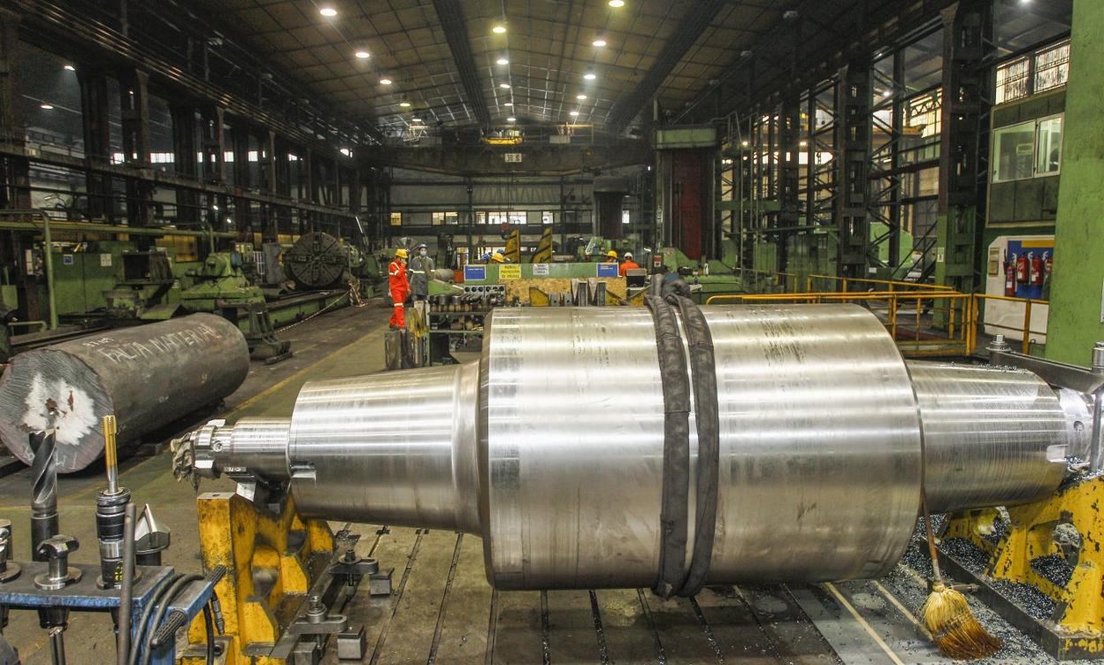 Instalaciones de Forgings & Castings en Reinosa, que pararán este martes por la escalada de los costes energéticos.