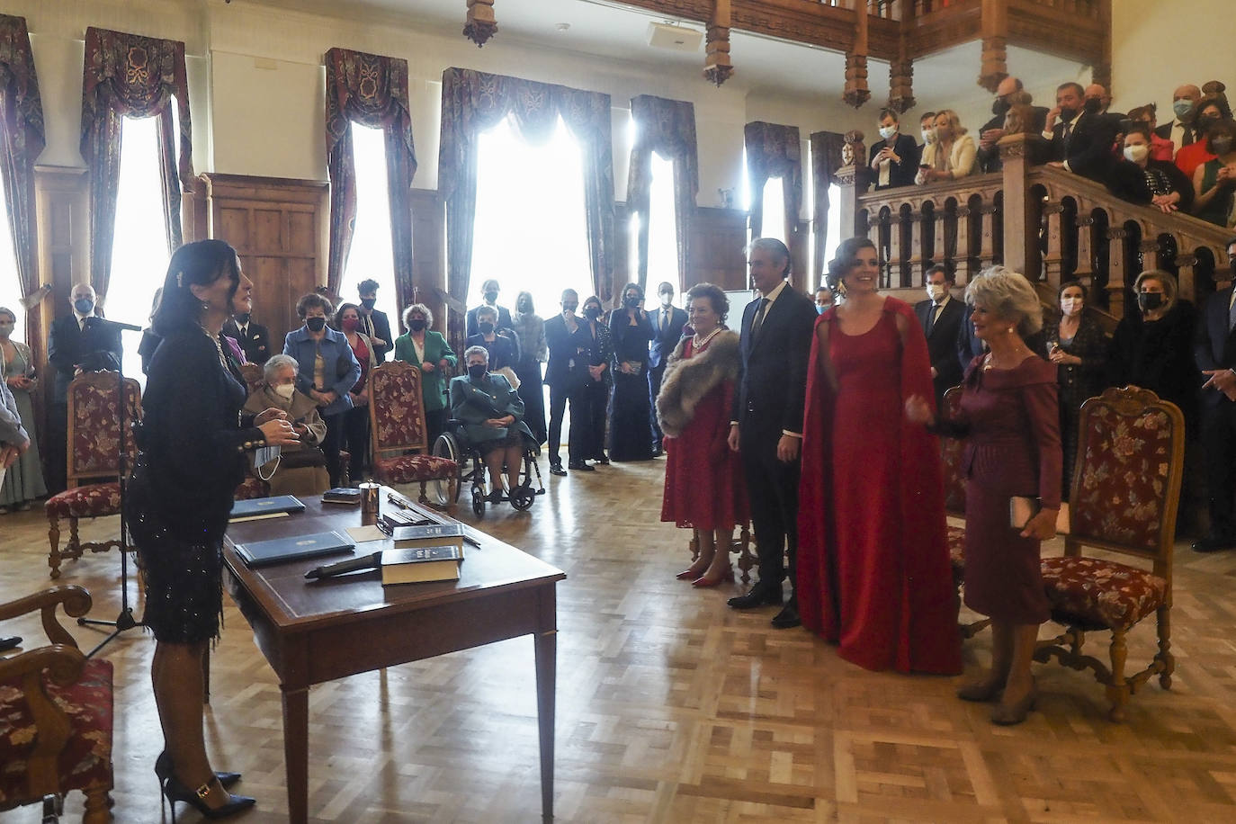 Gema Igual ofició la ceremonia en el Palacio de la Magdalena