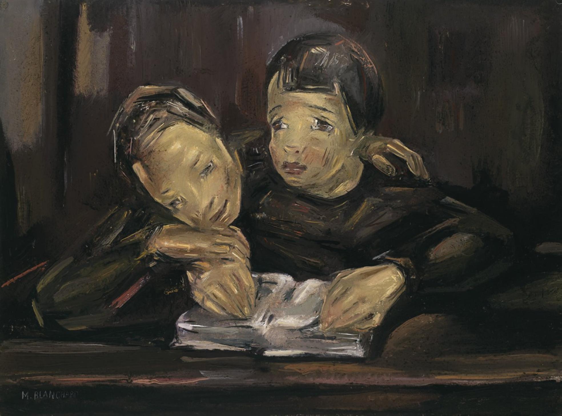 'Niñas leyendo' (c. 1930-1931). 