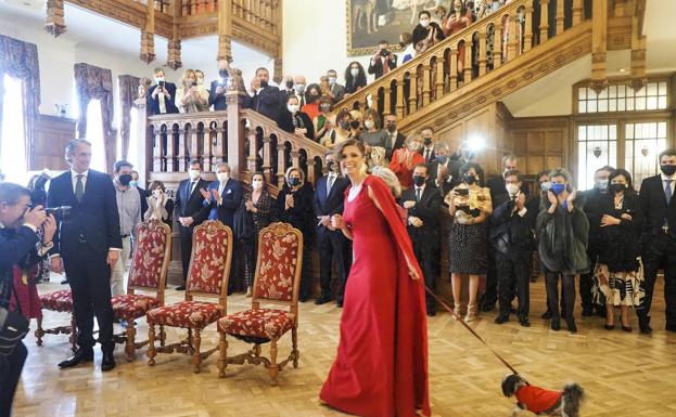 Boda de Íñigo de la Serna y Noelia Mancebo, el fin de semana pasado en el Palacio de la Magdalena.