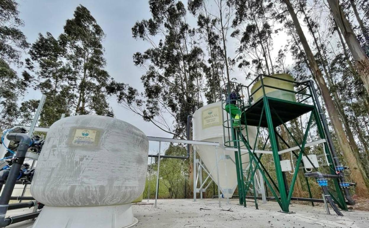 Nuevo depósito de agua en el municipio de Cartes.