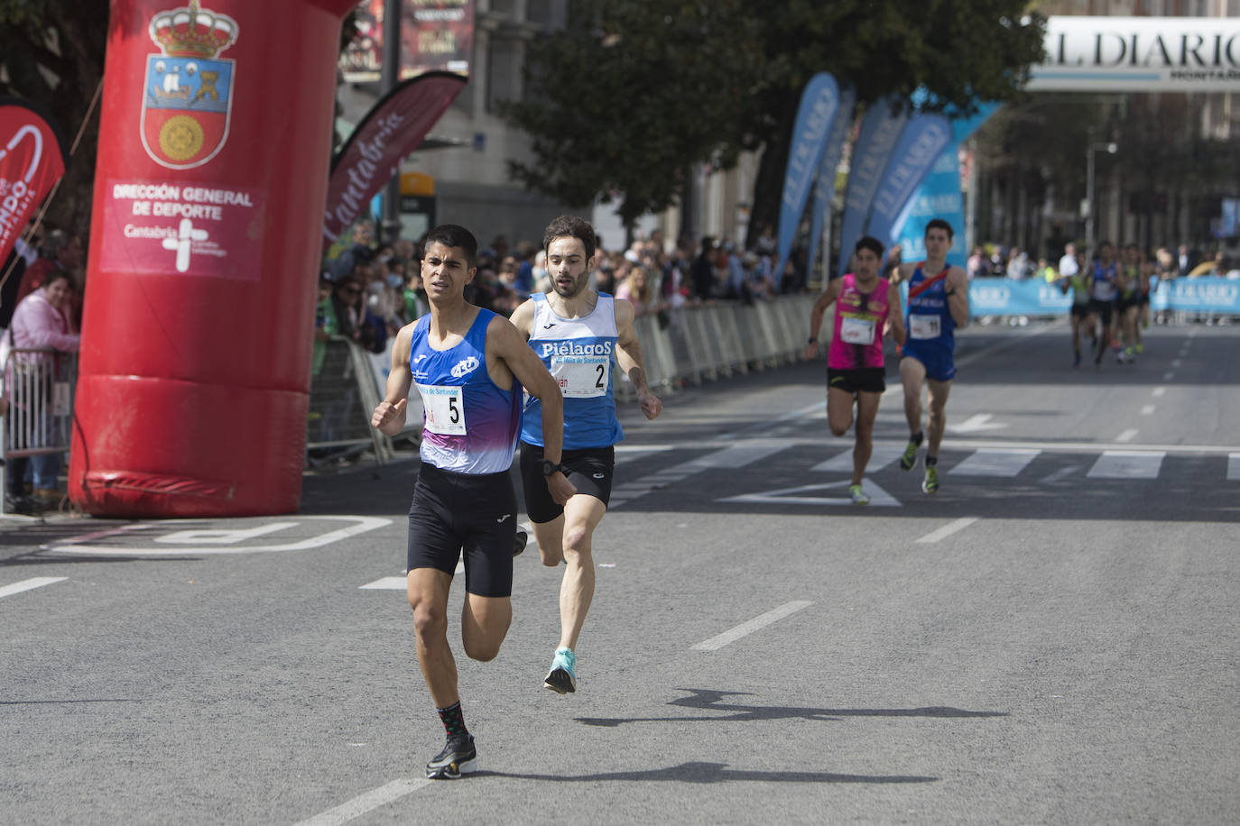 Fotos: Margarita Fuentes-Pila y Mohamed Attaoui vuelan en la Milla de Santander