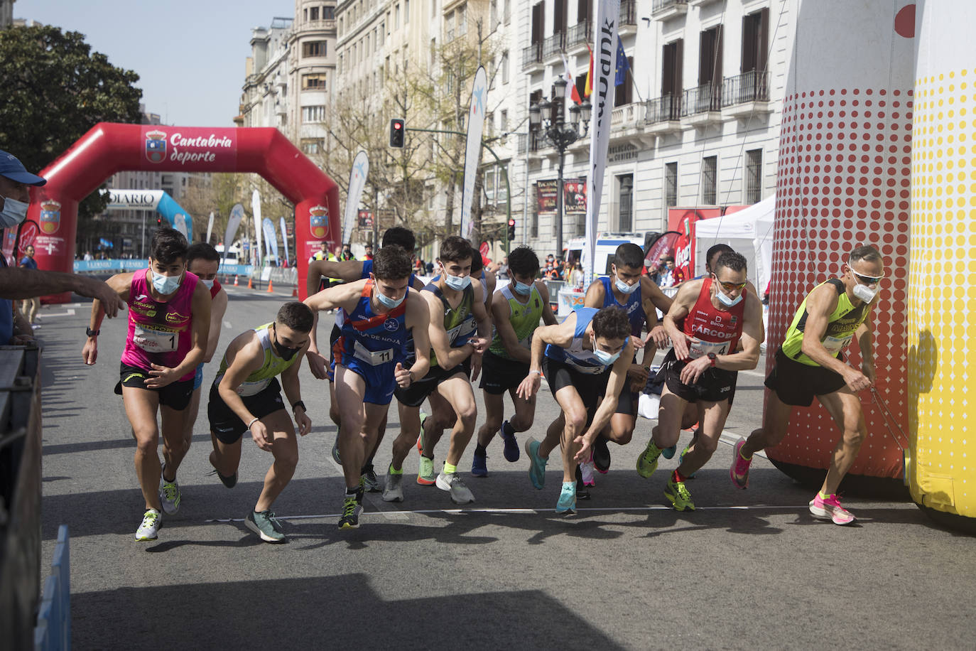 Fotos: Margarita Fuentes-Pila y Mohamed Attaoui vuelan en la Milla de Santander