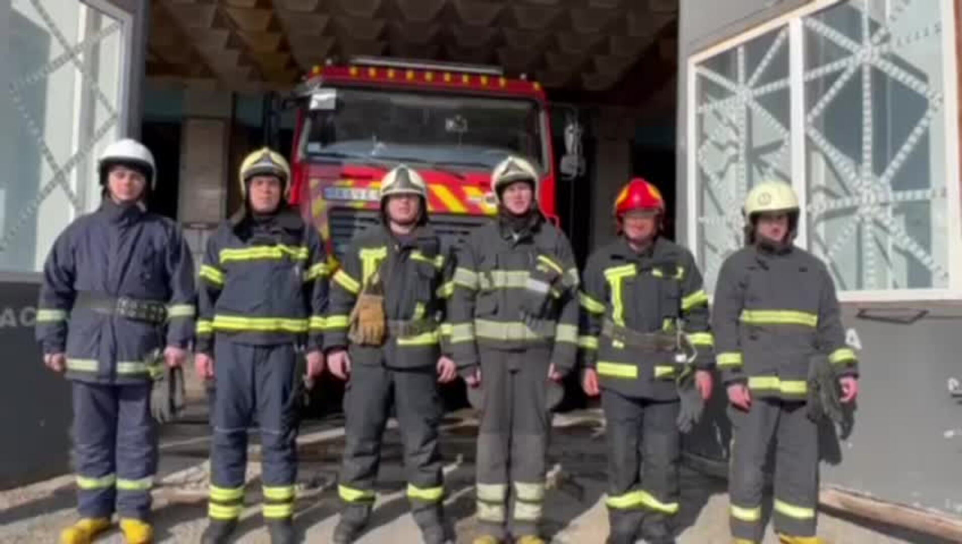Bomberos ucranianos agradecen la ayuda de Cantabria