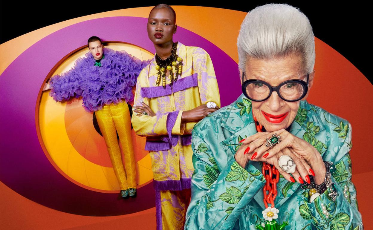 La nueva colección de H&M se inspira en Iris Apfel, una creativa e 'influencer' que acaba de cumplir 100 años.