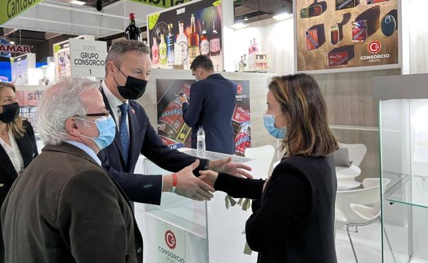 Imagen. Blanco y Mier, en la Feria Alimentaria.