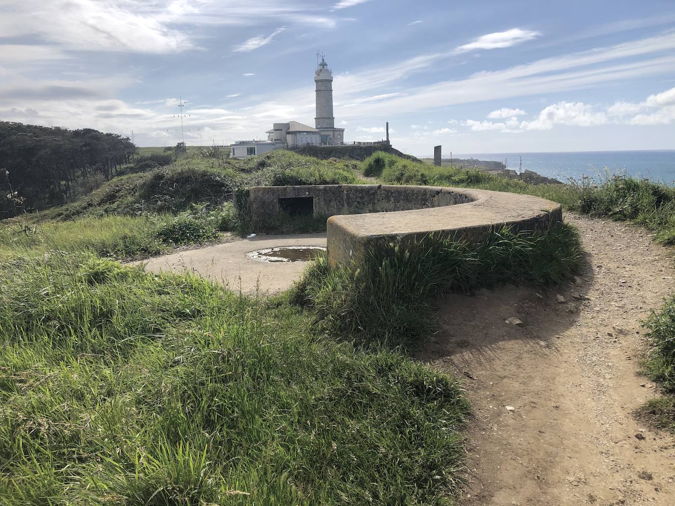 Barbeta número 1 de Cabo Mayor. Del bando sublevado, construida en 1938 y en uso hasta 1943. No consta que participase en combate, ya que estaba fuera del alcance de la flota republicana.