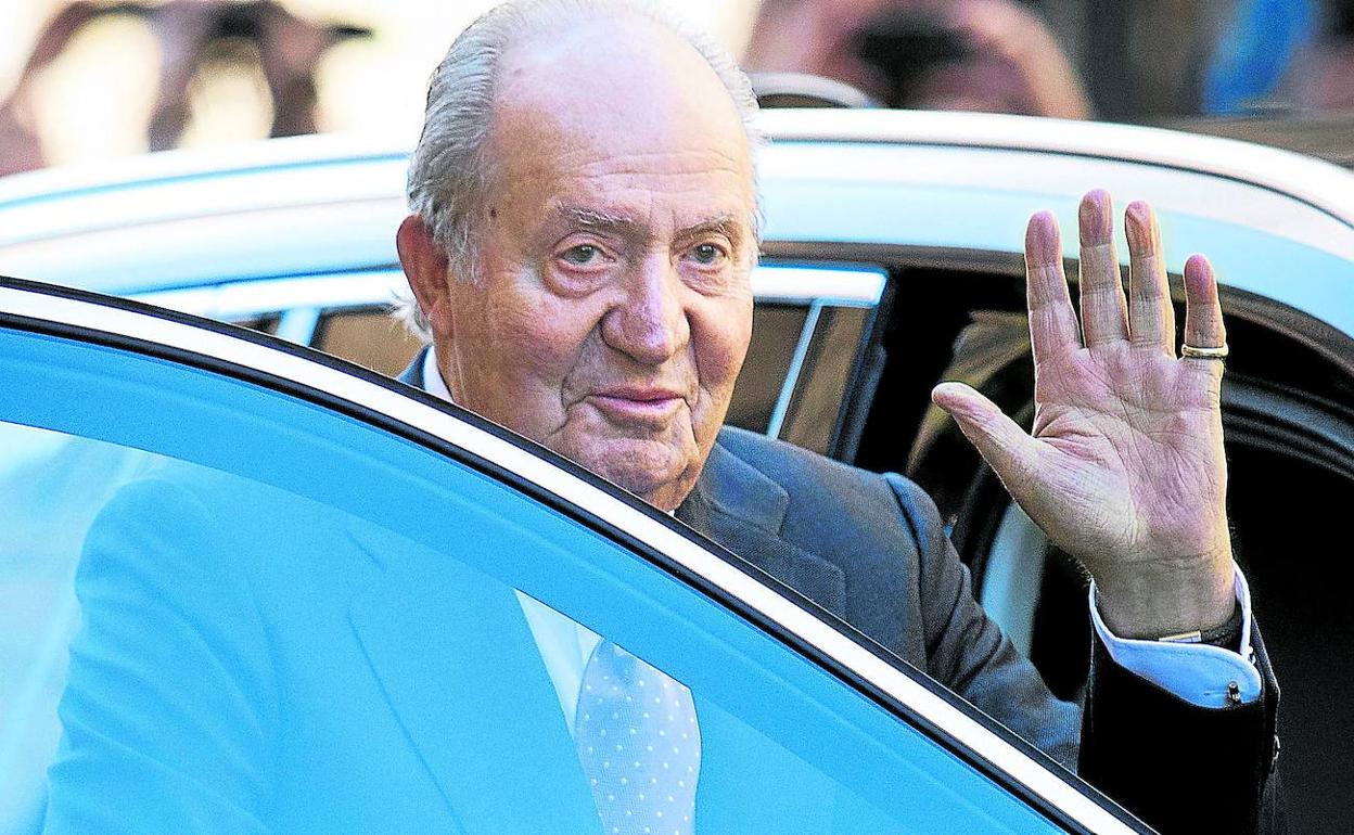 Juan Carlos I, en una de sus últimas apariciones en España antes de marcharse a Abu Dabi. 