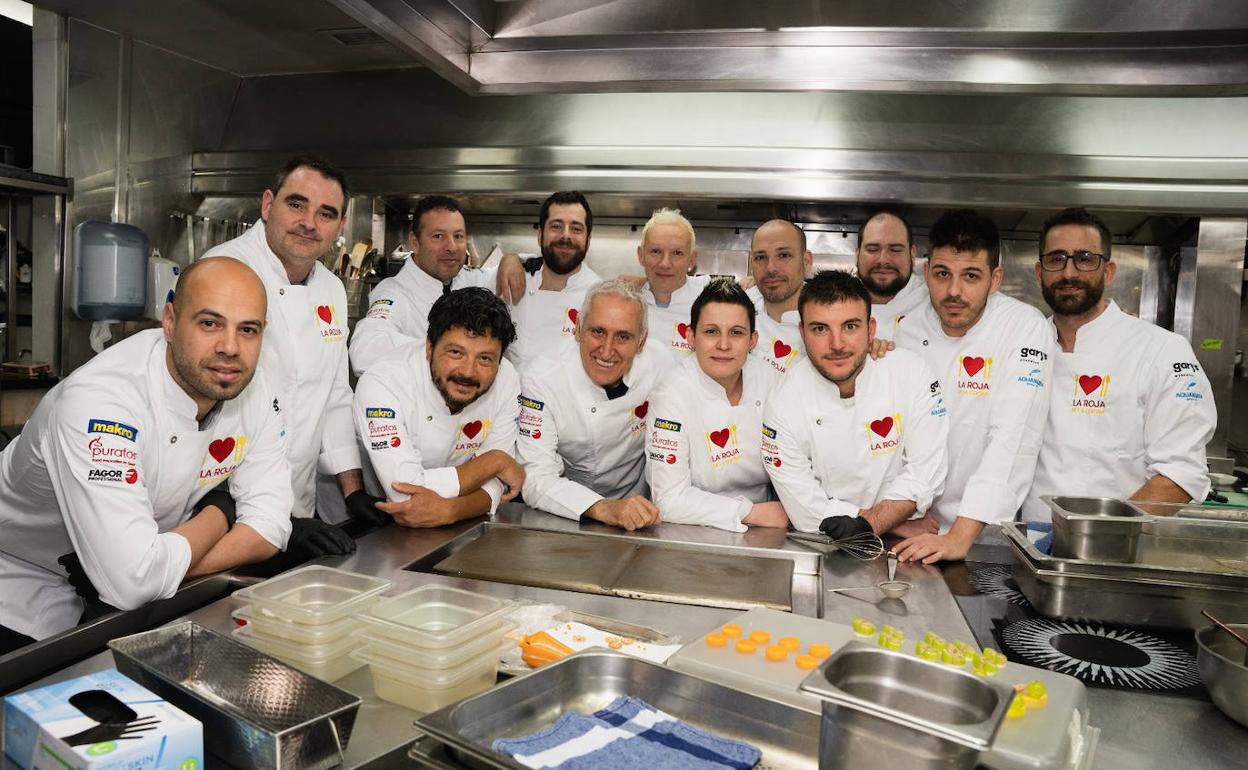 Equipo de cocineros que representarán a España en el Mundial en Luxemburgo. 