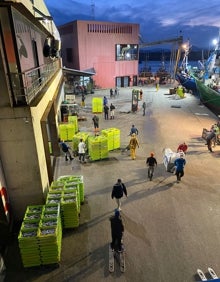 Imagen secundaria 2 - El puerto de Laredo desembarca más de 200.000 kilos de bocarte