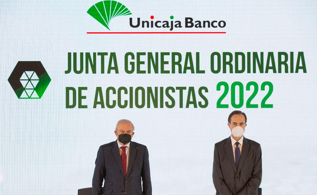 Junta de Accionistas de Unicaja Banco, el pasado mes de marzo.