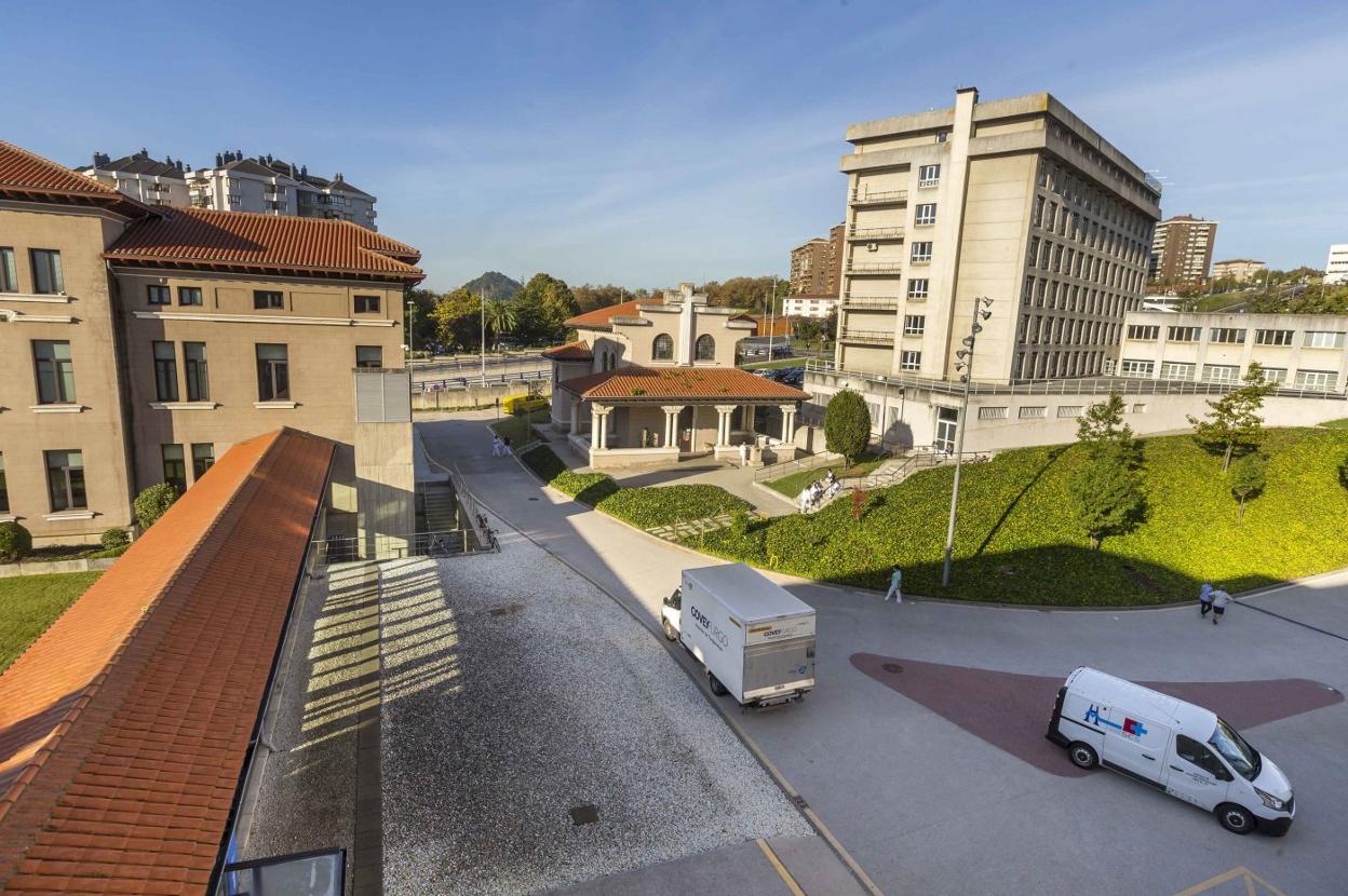 Zona del hospital en la que está prevista la excavación del búnker que alojará la máquina de protonterapia. 