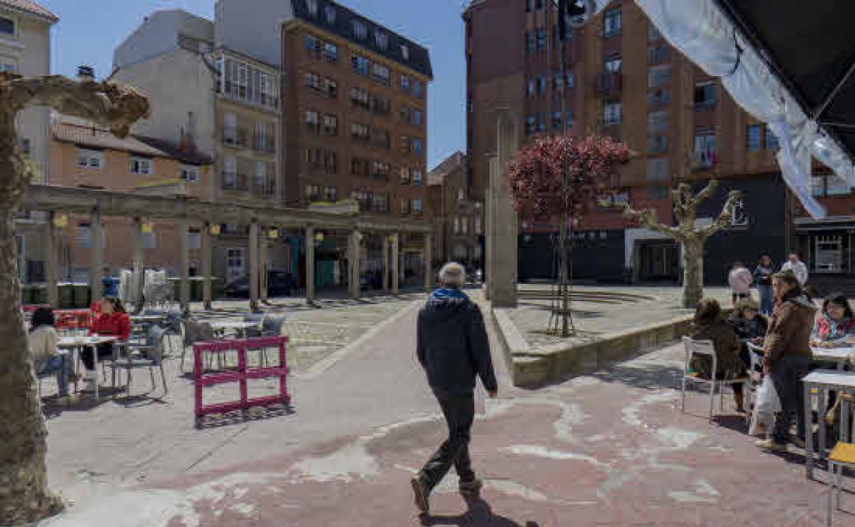 Imagen de archivo de la Plaza de la Constitución de Reinosa.