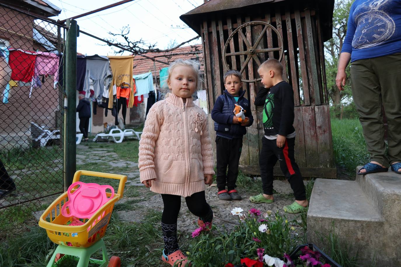 Los más pequeños tampoco escapan al desastre de la guerra.