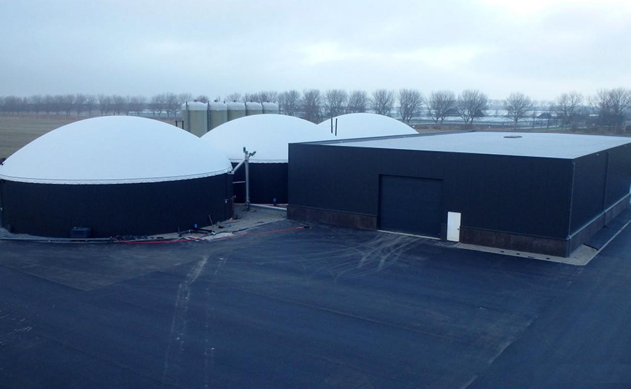 Instalaciones de biometano como las que LoGOs Energía promueve en Cantabria y, ahora, en Extremadura. 