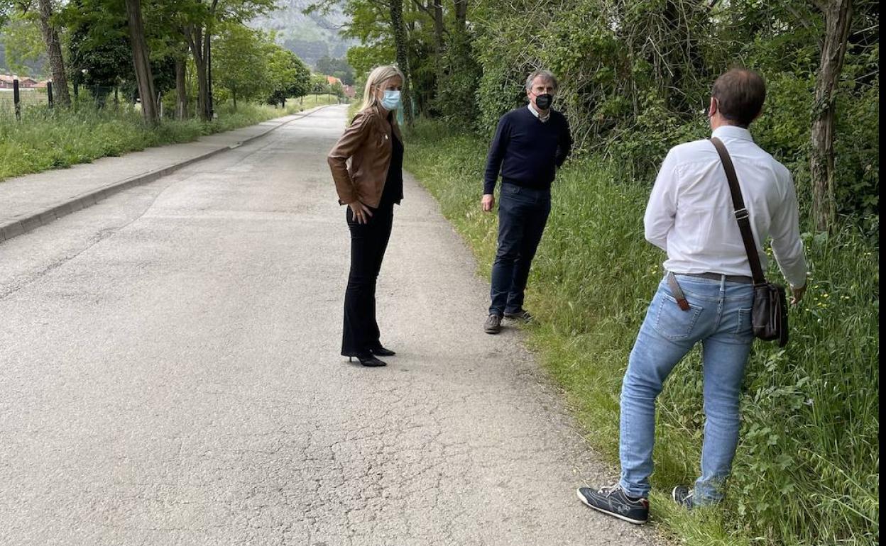 Las obras mejorarán la red de pluviales en la vía verde Mioño-Lusa 