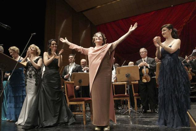 Homenaje a Berganza en el Teatro Real, en 2013.