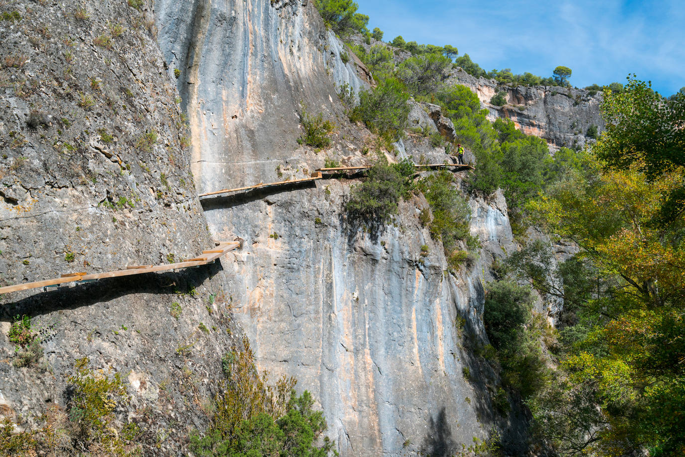 Via ferrata en El Priego, Cuenca