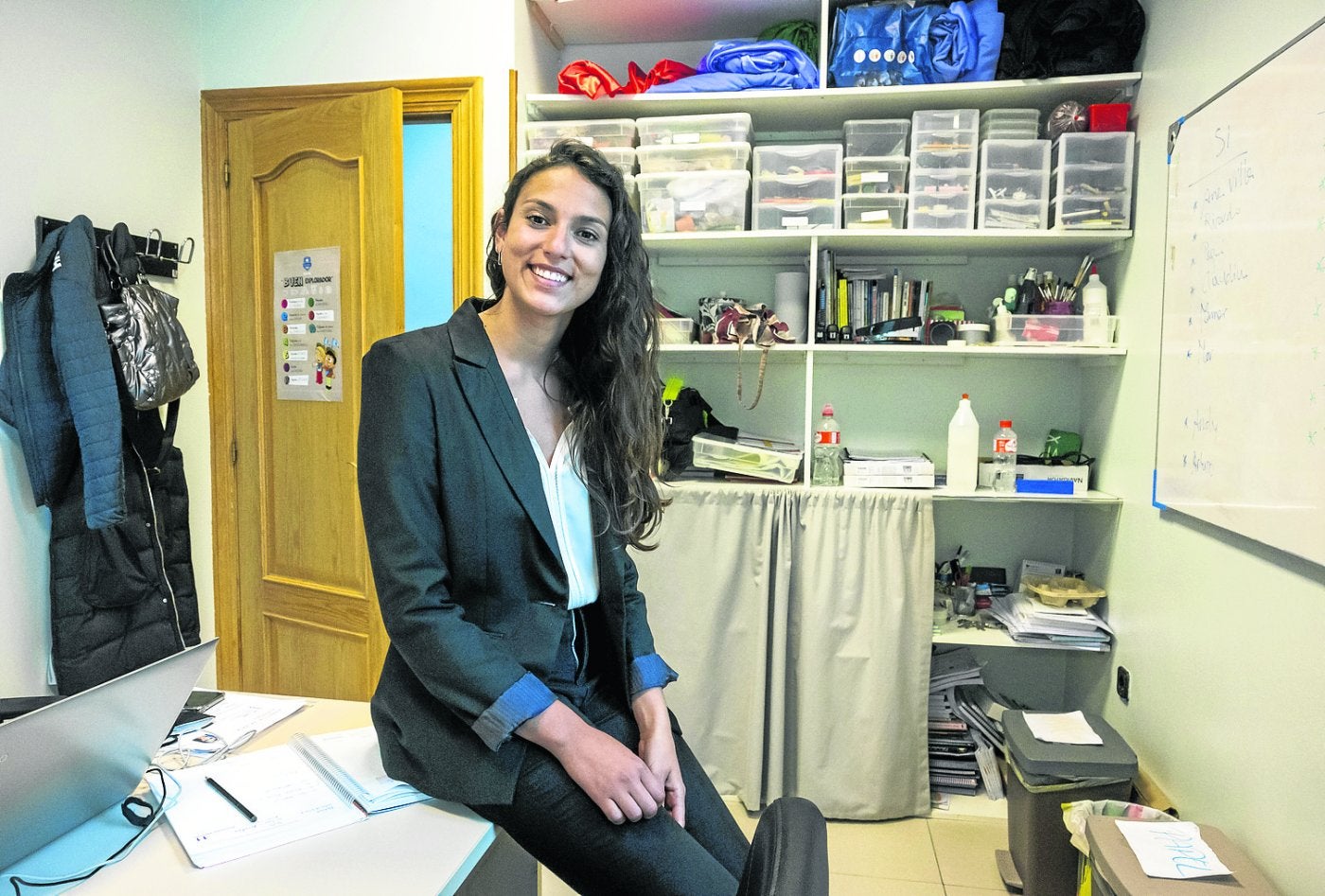 Celia Valiente, en la sede de Nueva Vida, en el barrio de Peñacastillo, en Santander. 