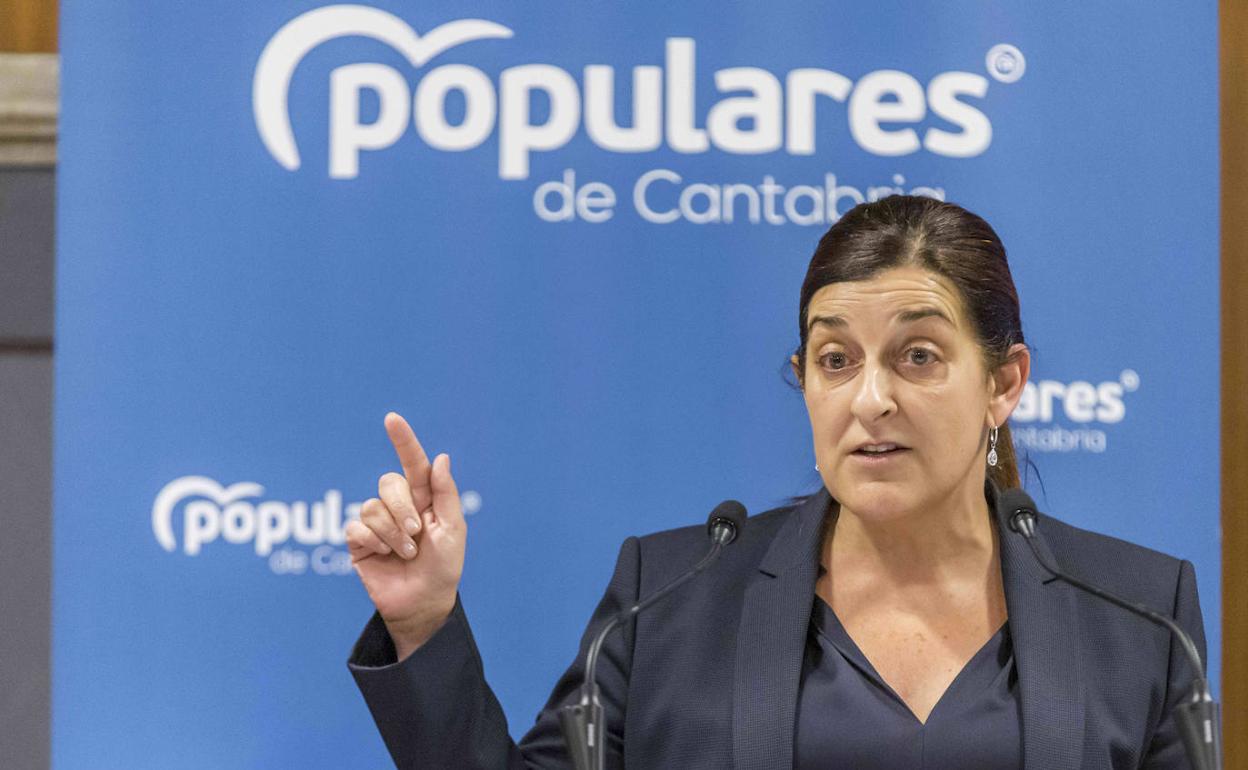 María José Sáenz de Buruaga, presidenta del PP en Cantabria 