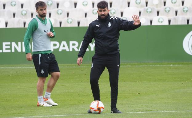 Guillermo F. Romo durante un entrenamiento.