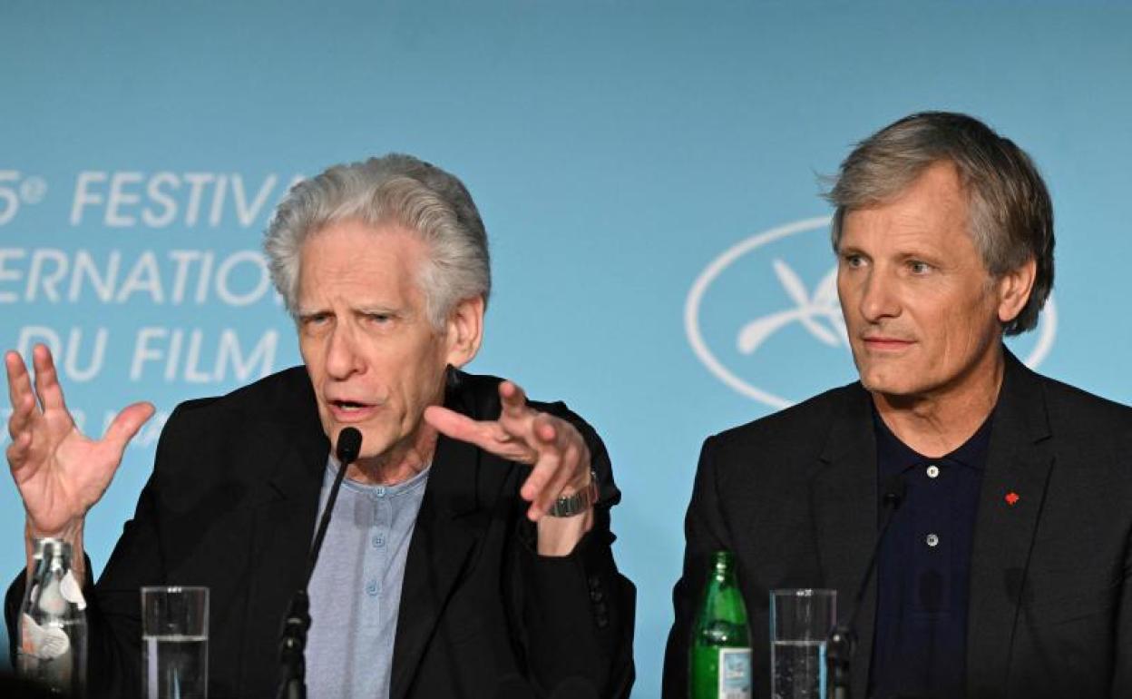 David Cronenberg, junto a Viggo Mortensen. 