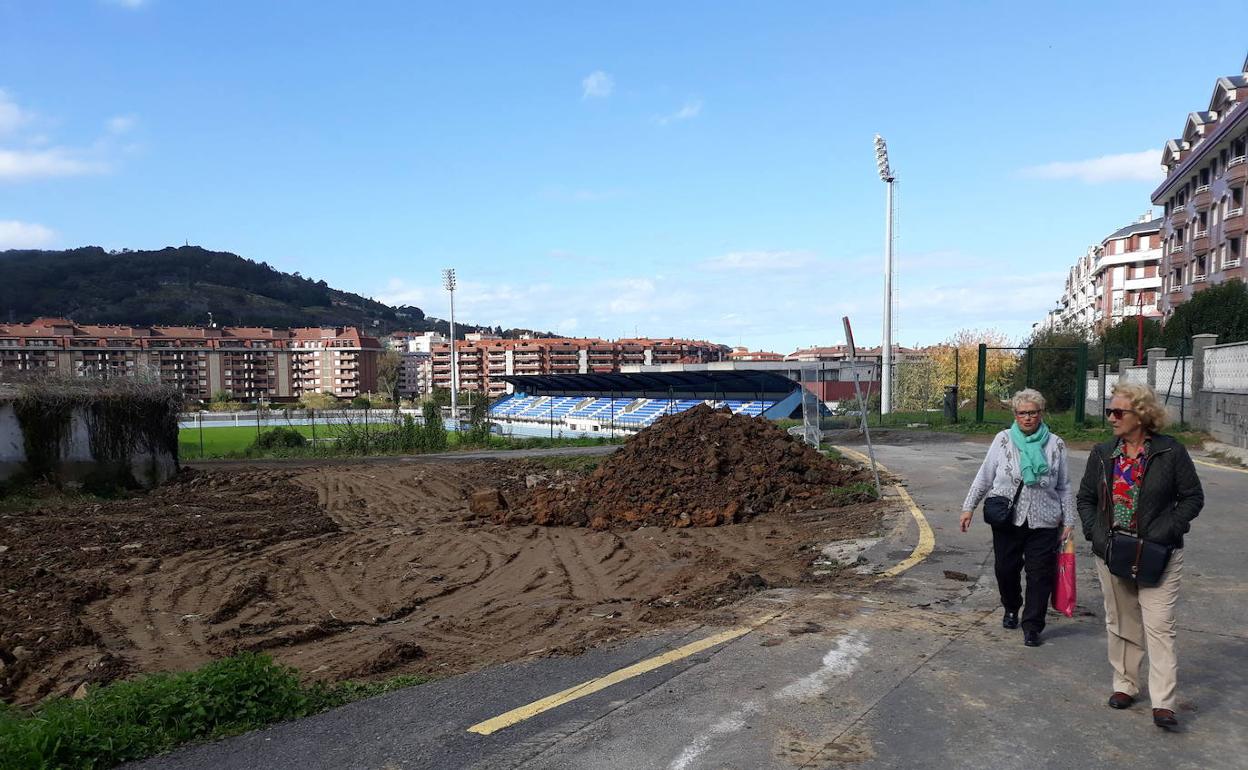 Obras del vial de Riomar.