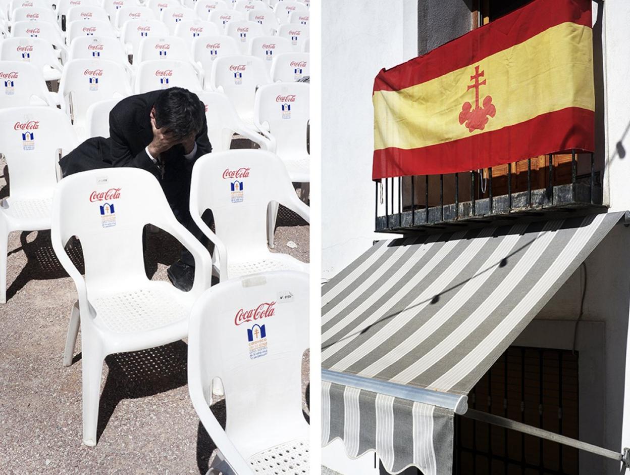 La fotografía, de la serie Cinco días de mayo, preside este mes de junio La Caverna. 