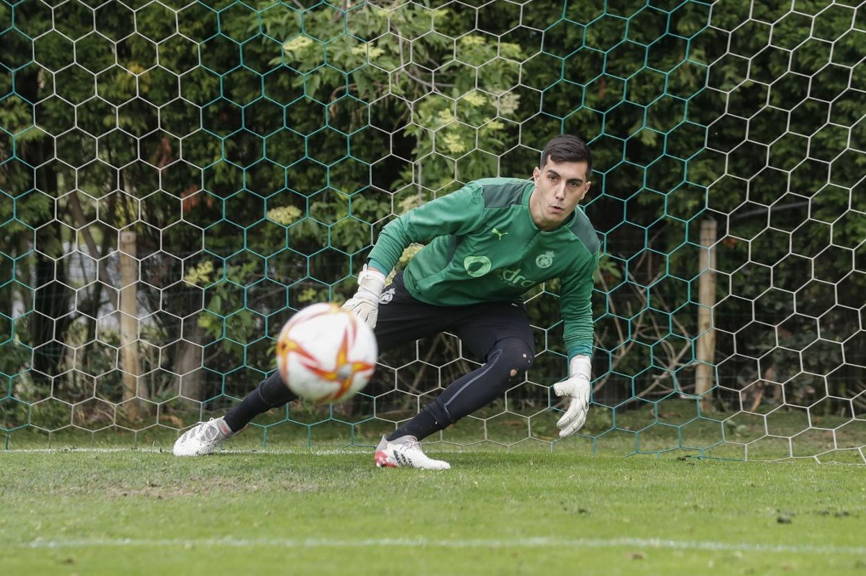 Lucas Díaz, durante una sesión en La Albericia.