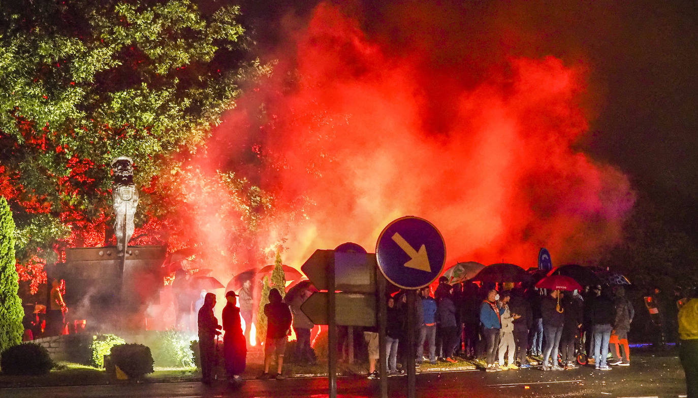 La tensión era patente durante la madrugada