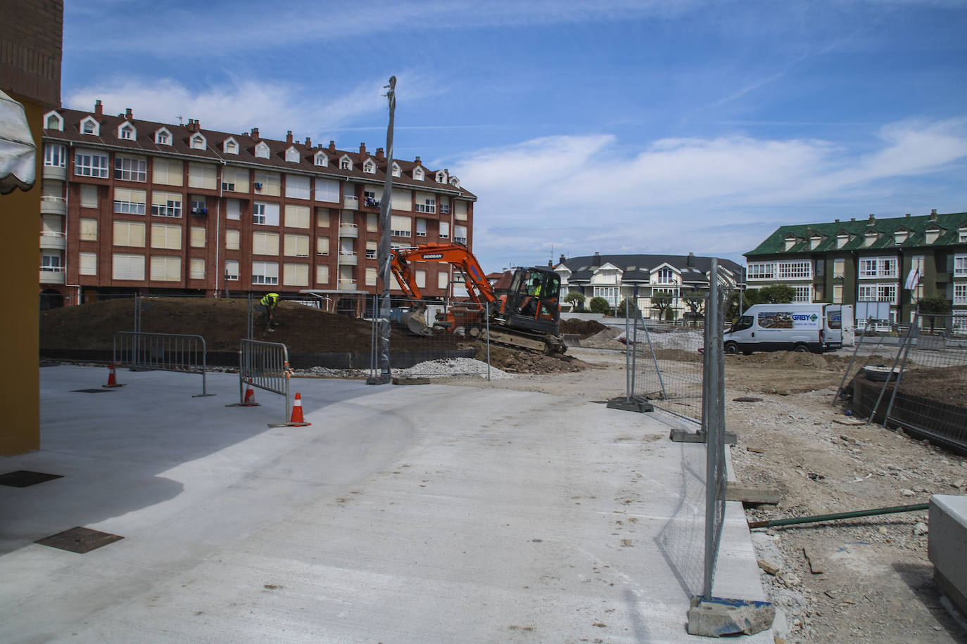 Fotos: Las obras de la plaza de Somo, en imágenes