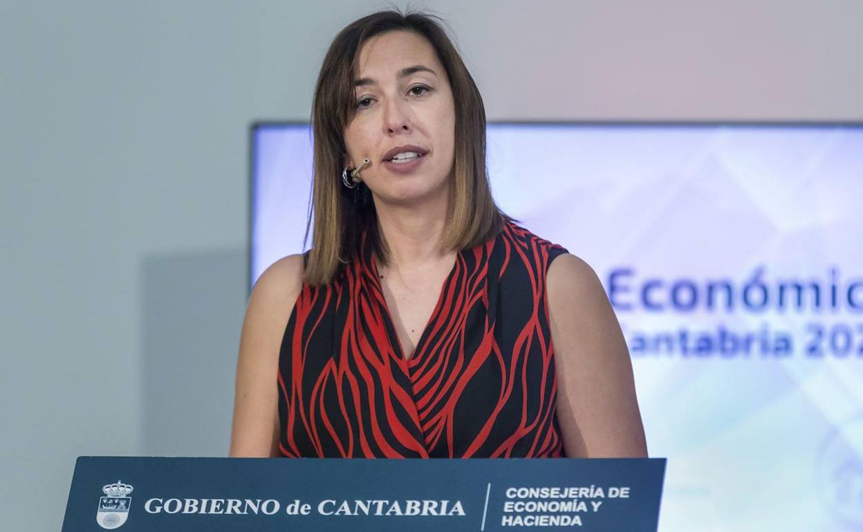 La exconsejera de Economía del Gobierno cántabro, María Sánchez.