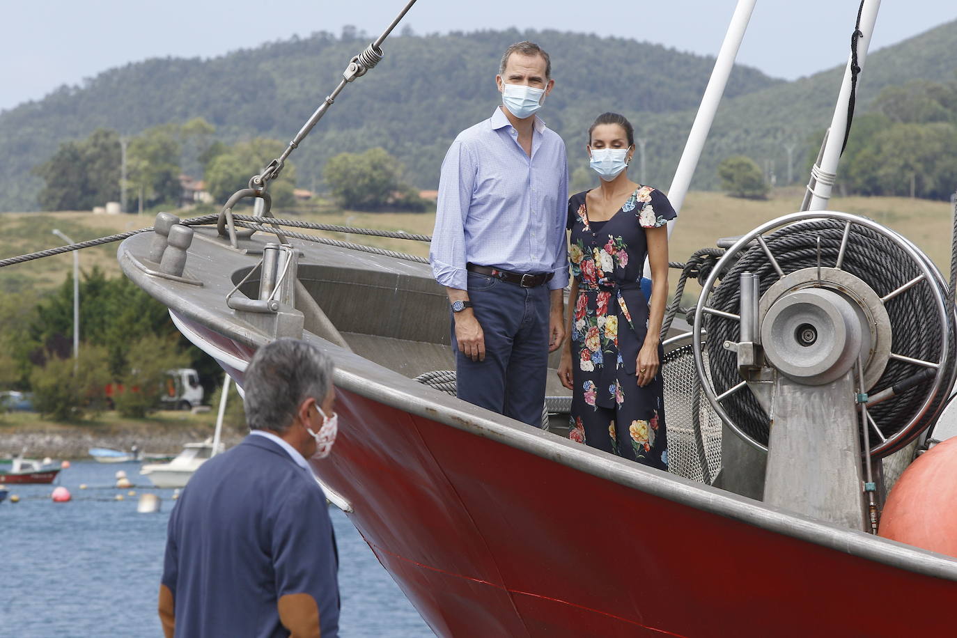 A bordo de un barco pesquero en Santoña en el verano de 2020, en plena pandemia.