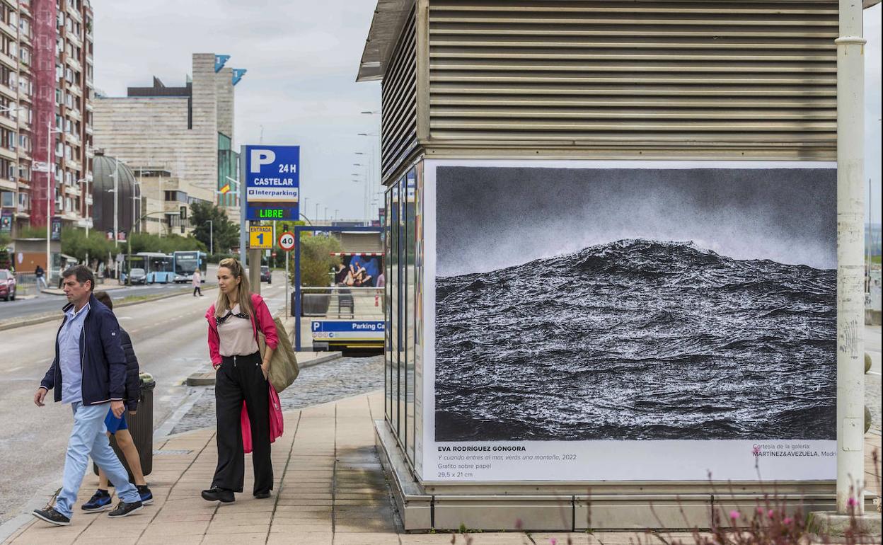 En Castelar asoma la obra de Eva Rodríguez Góngora, 'Y cuando entres al mar, verás una montaña', 2022. Cortesía de la galería Martínez&Avezuela (Madrid). 