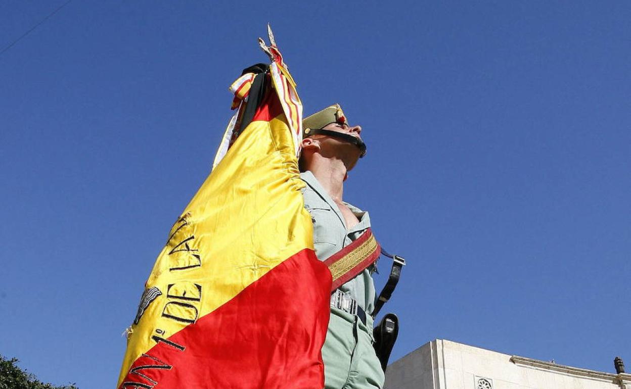 Un legionario, en Melilla. 