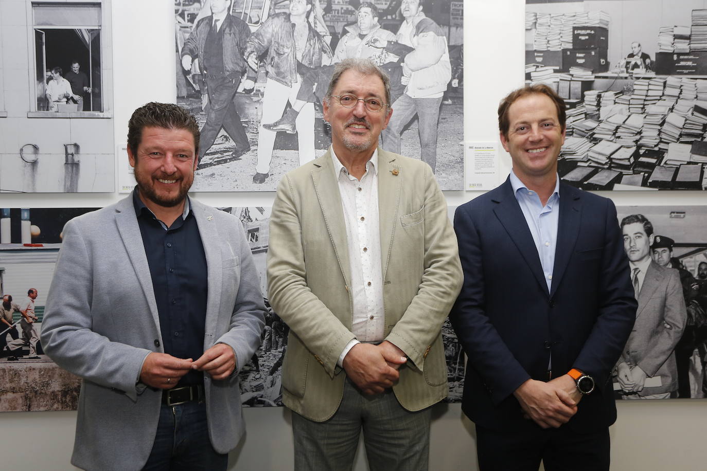 Jesús Sánchez (izquierda), Jorge Oliveira y Alex Gómez.