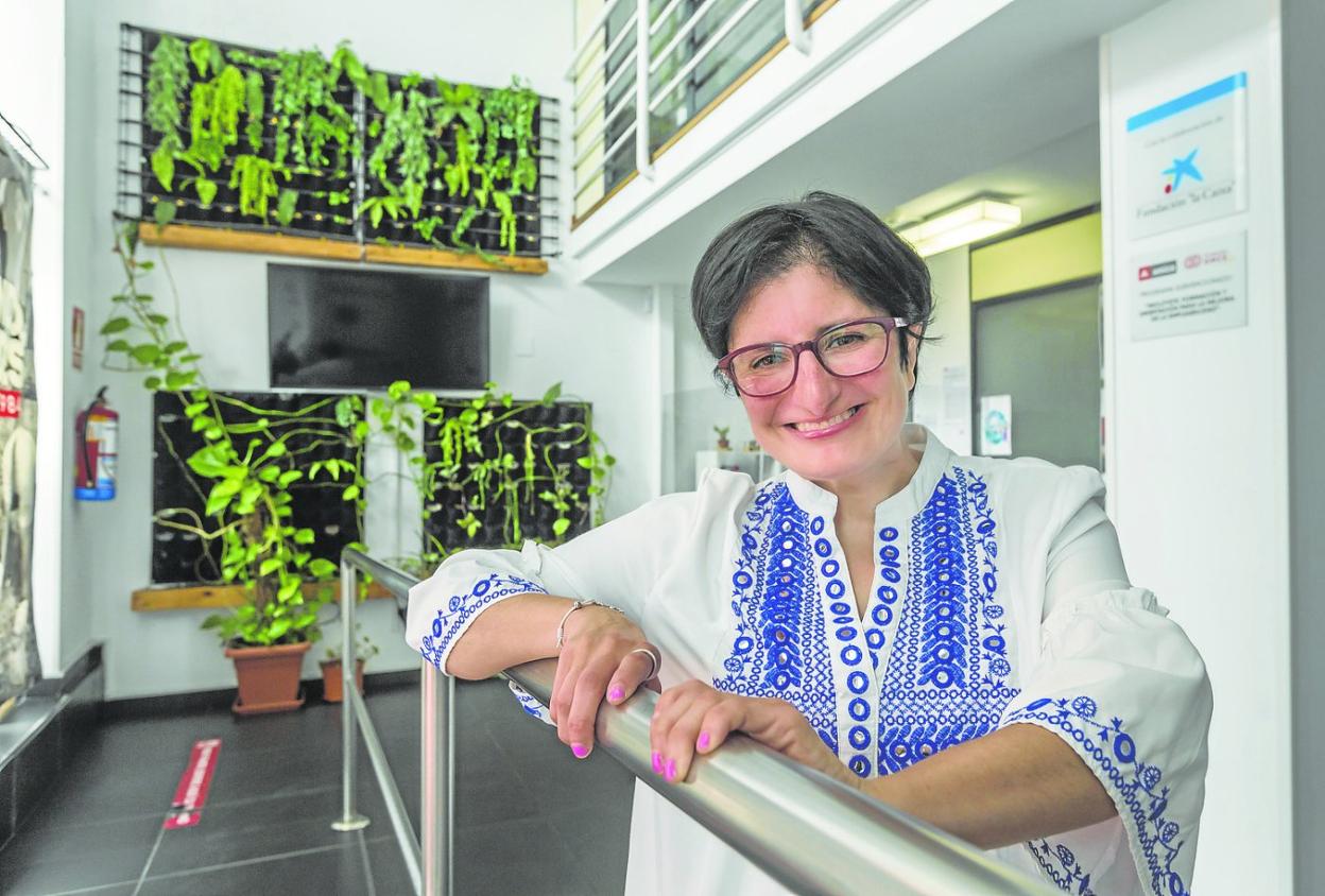 Eva Icigar, en la sede de Amica, en Santander.