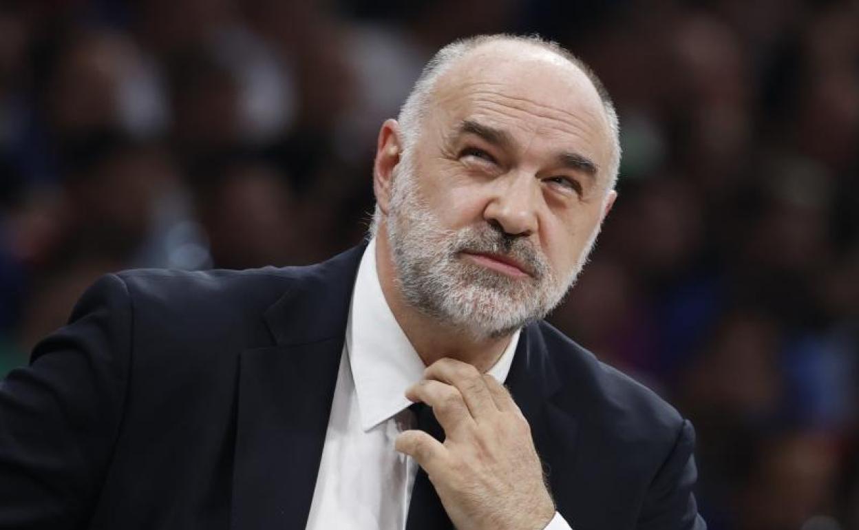 Pablo Laso, durante un partido. 